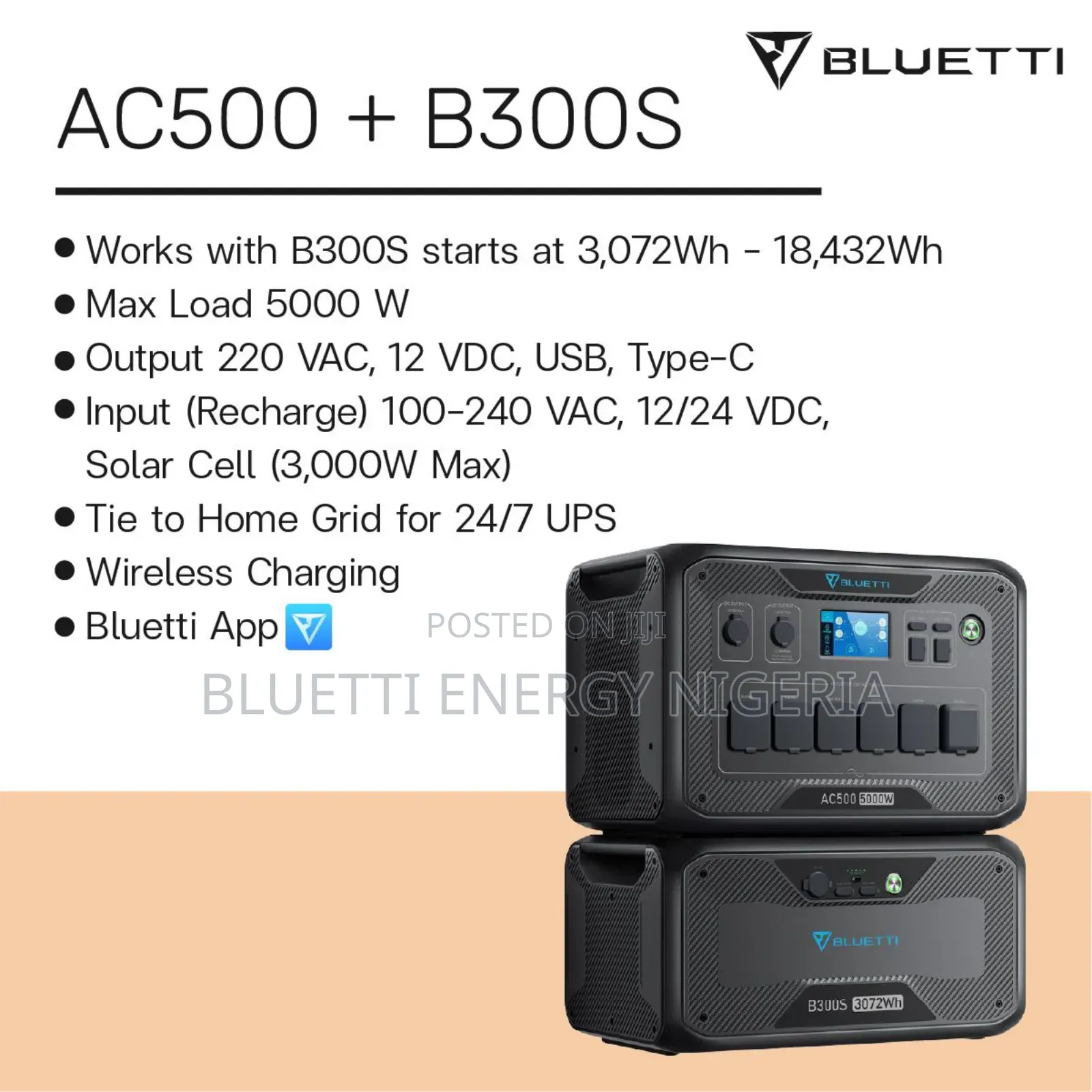 Bluetti Ac500 5kw Power Station