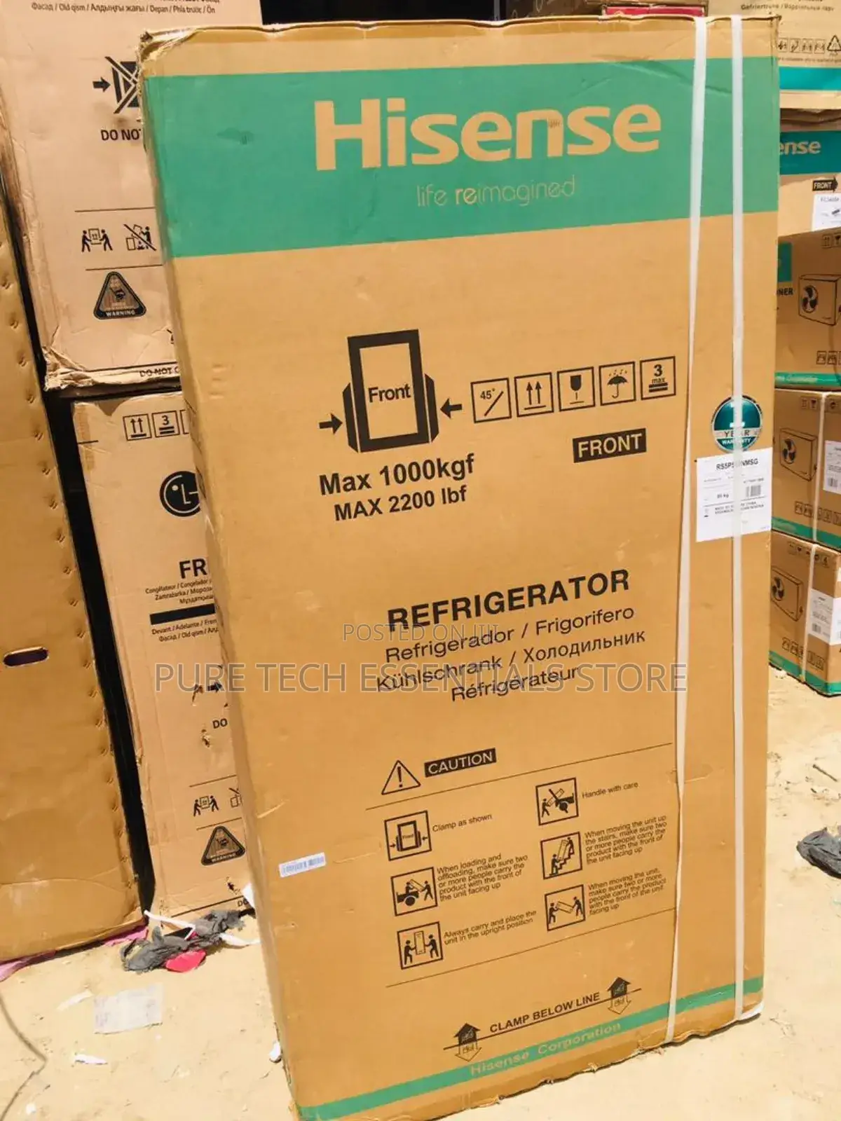 New Hisense 4-door Side By Side Refrigerator Display