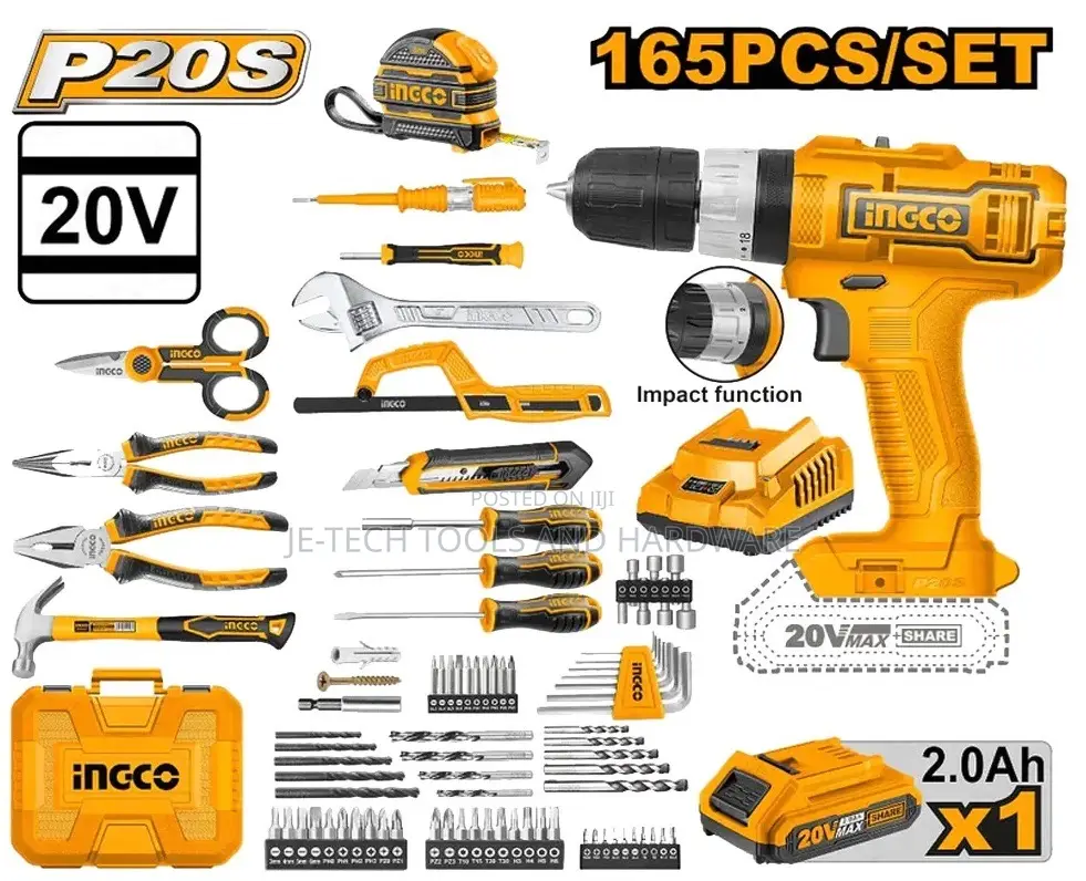 Screwdriver With Tool Set Ingco Hkthp11651 165 Pcs