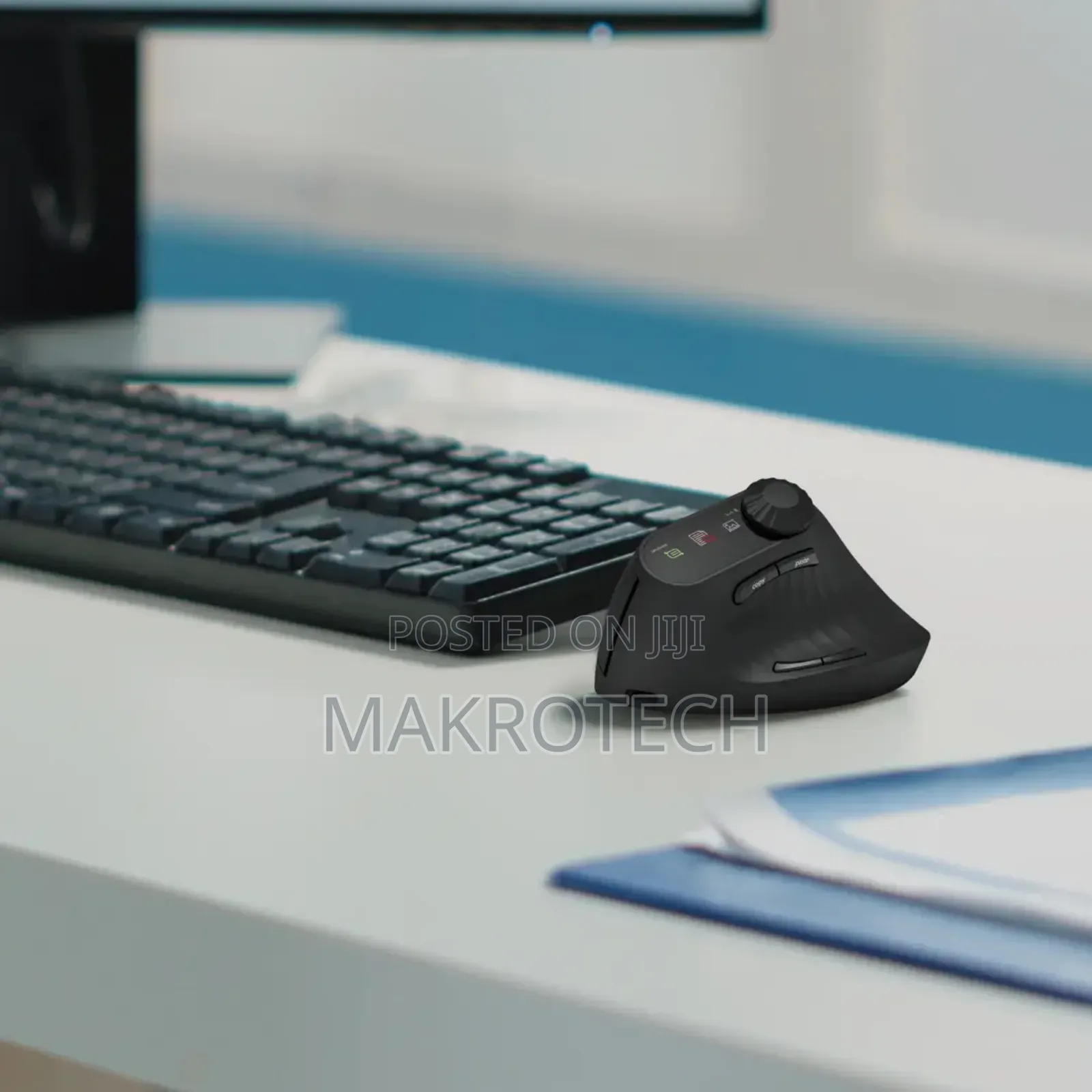 Green Lion Smart Oled Vertical Mouse - Black