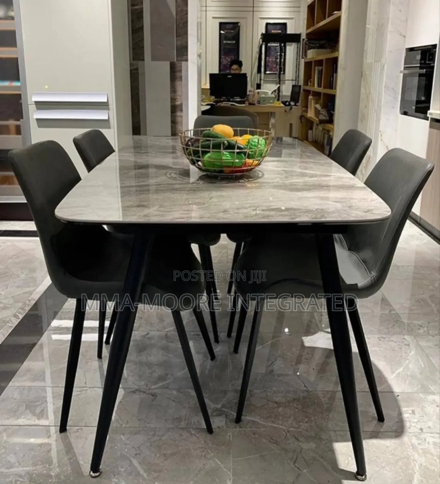 Marble Top Dinning Table Set by 4 Chairs