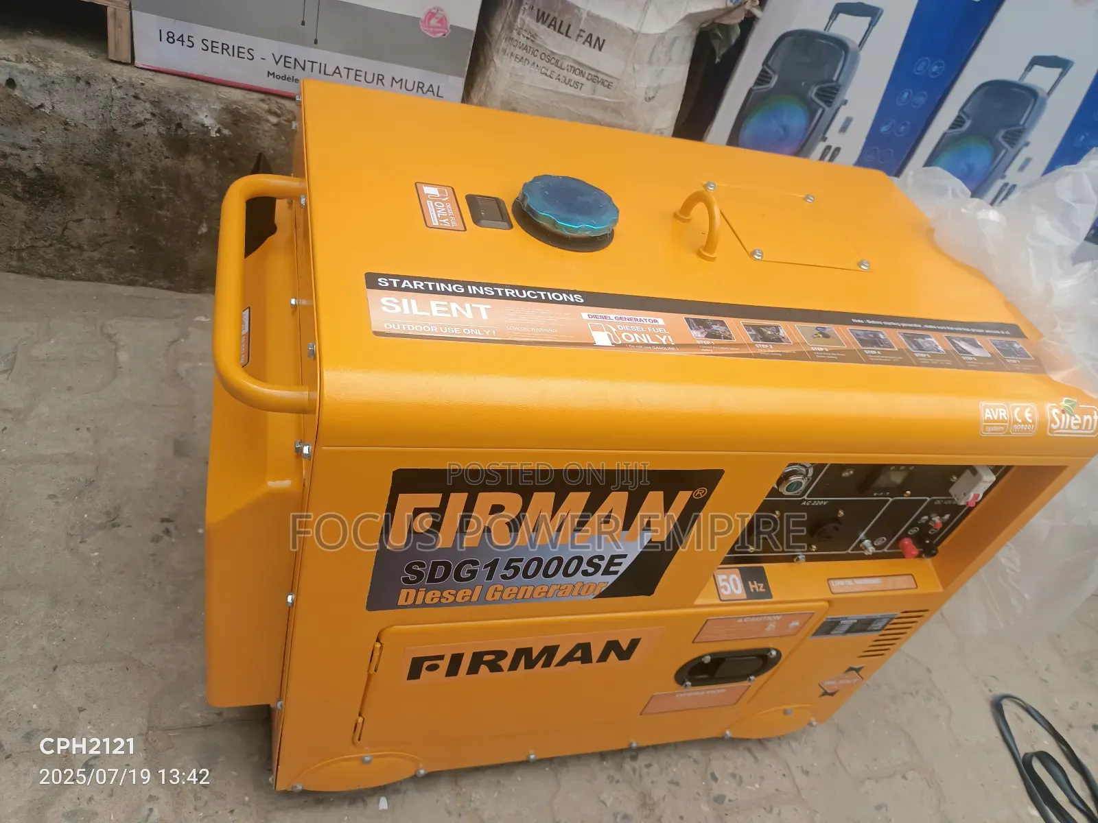 10.5kva Firman Soundproof Diseal Generator Purecopper Coil
