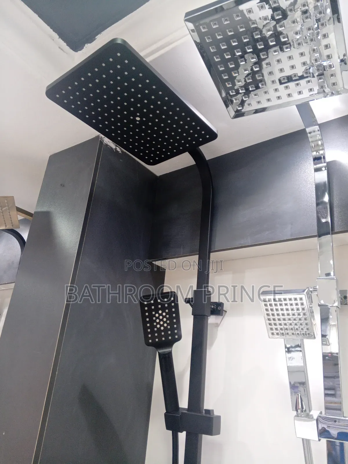 Black Shower Mixer With Bidet Sprayer