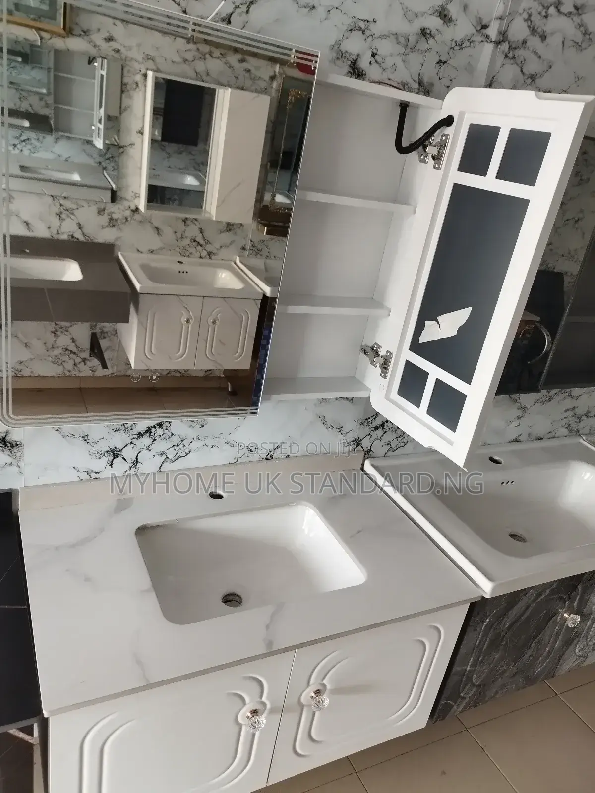 Original PVC Cabinet With Mirror Light
