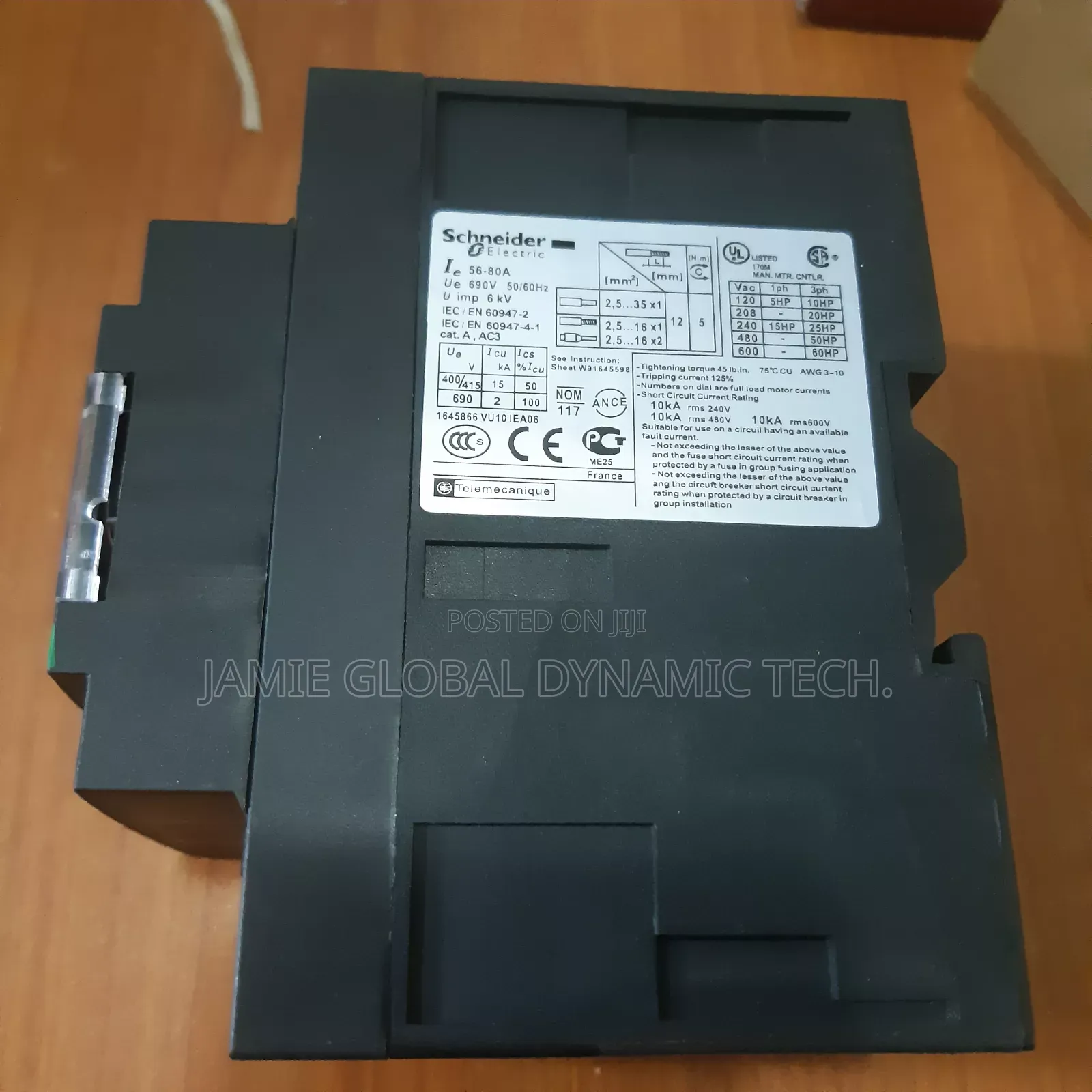 Schneider Motor Circuit Breaker 56-80a