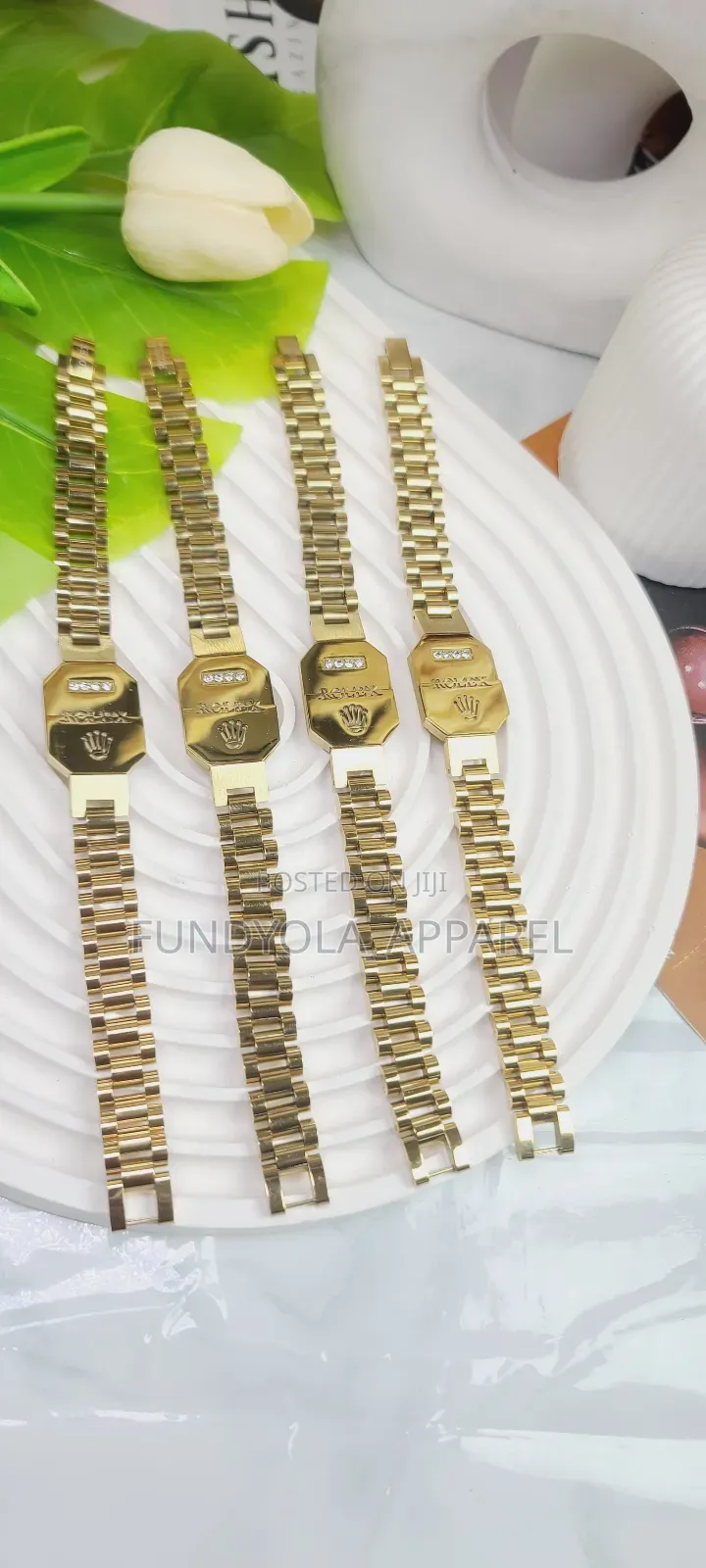 Tiatnium Steel Rolex Fashionable Hand Chain