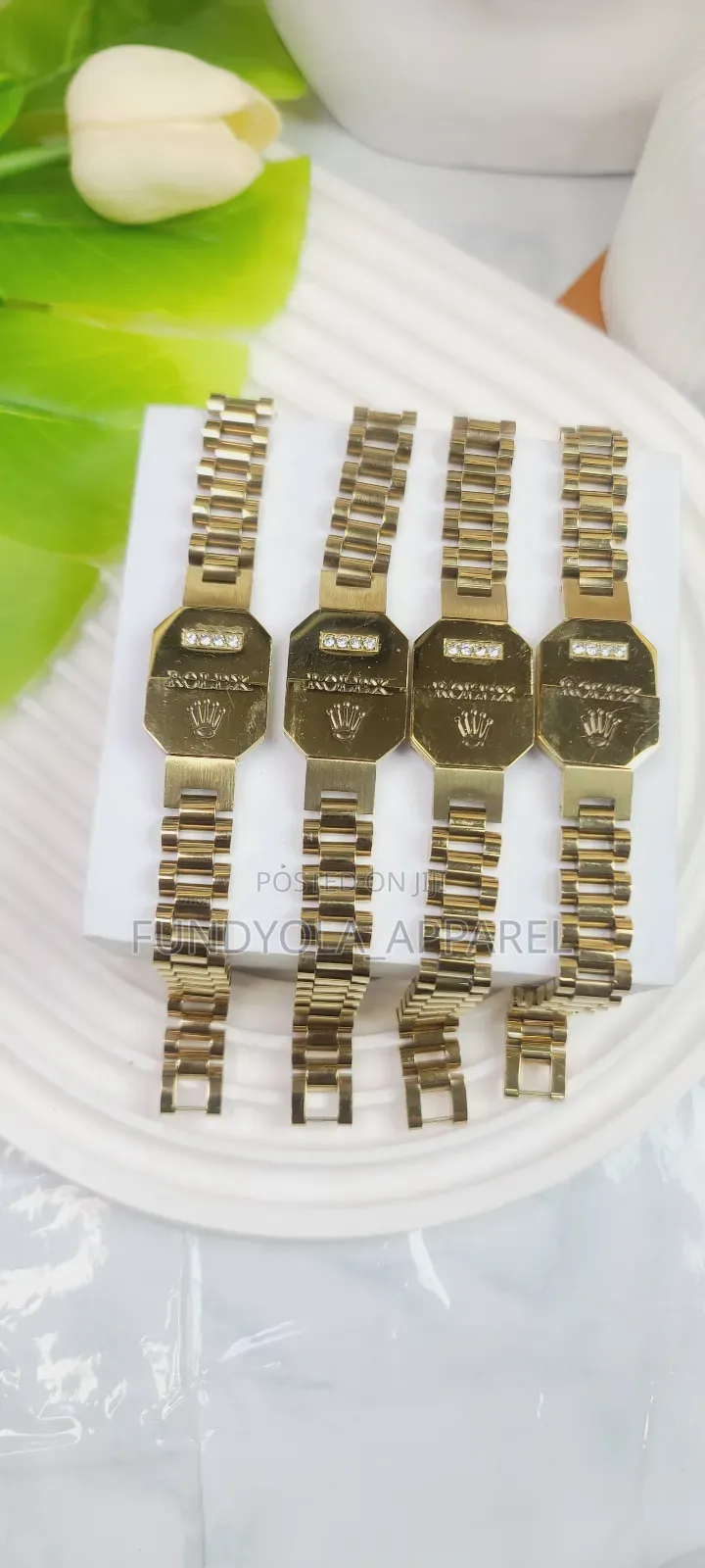 Tiatnium Steel Rolex Fashionable Hand Chain