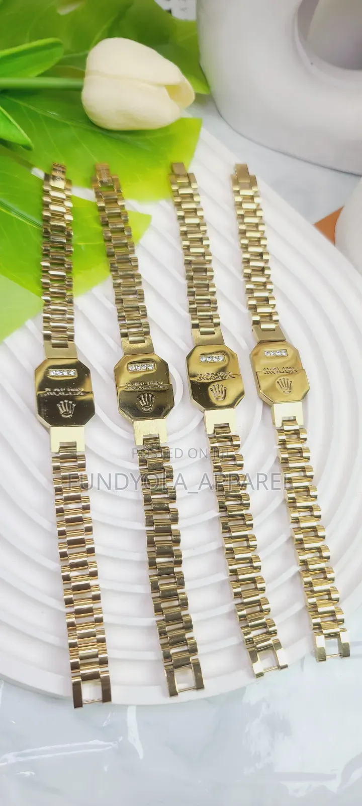 Tiatnium Steel Rolex Fashionable Hand Chain