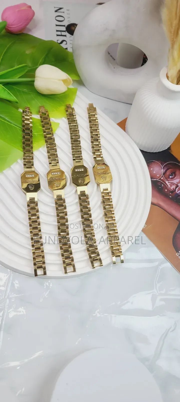 Tiatnium Steel Rolex Fashionable Hand Chain