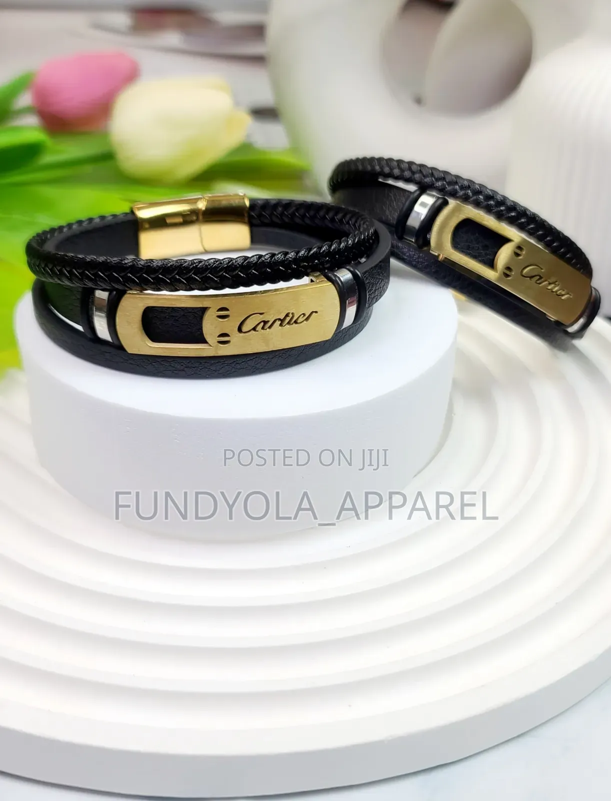 Cartier Leather Hand Bracelet