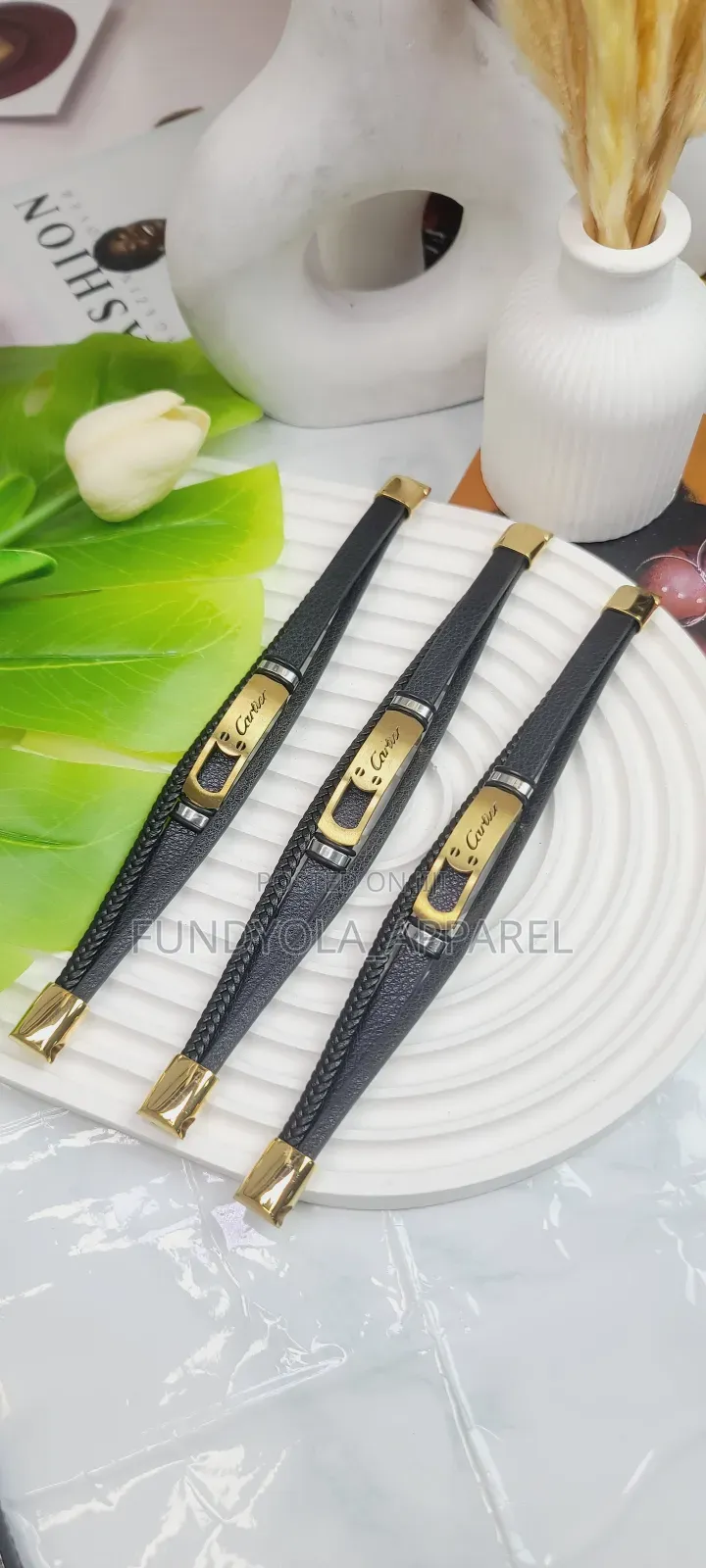 Cartier Leather Hand Bracelet