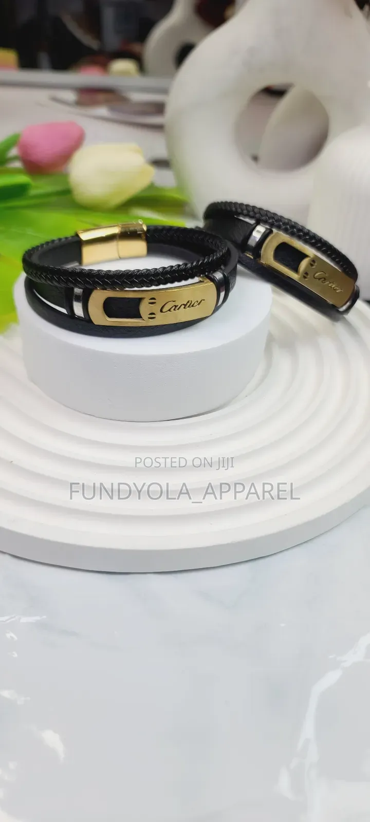 Cartier Leather Hand Bracelet