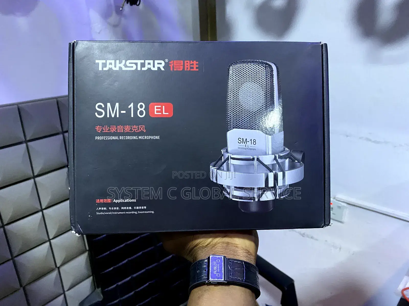 Takstar Sm-18 Studio Condenser Microphone With Holder