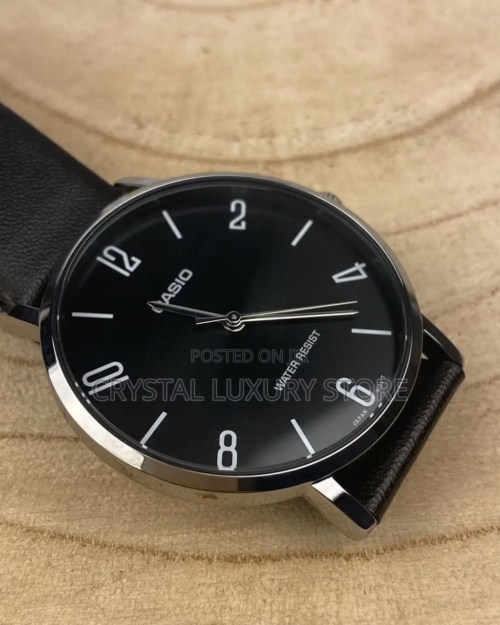 Casio Quality Luxury Men Genuine Leather Wristwatch