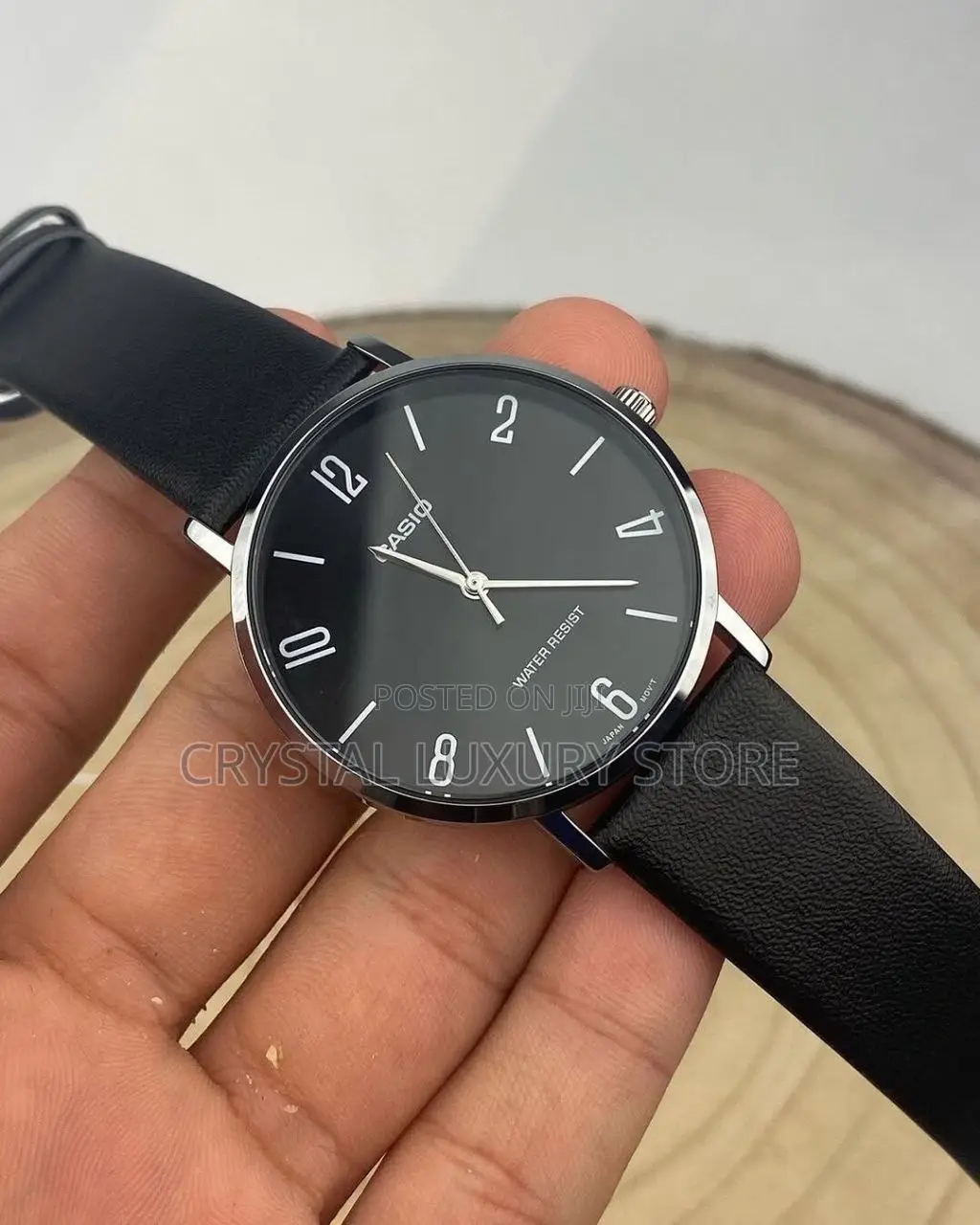 Casio Quality Luxury Men Genuine Leather Wristwatch