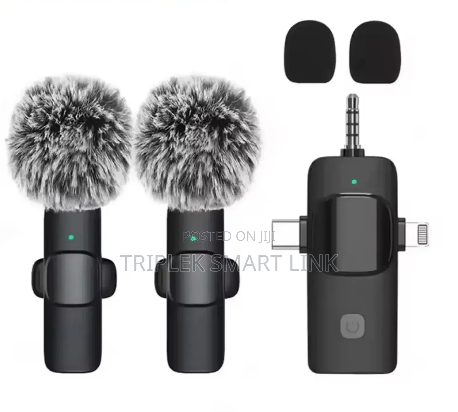 4 in 1 Dual Wireless Lavalier Mic for Typec, Ios, Pc, Camera