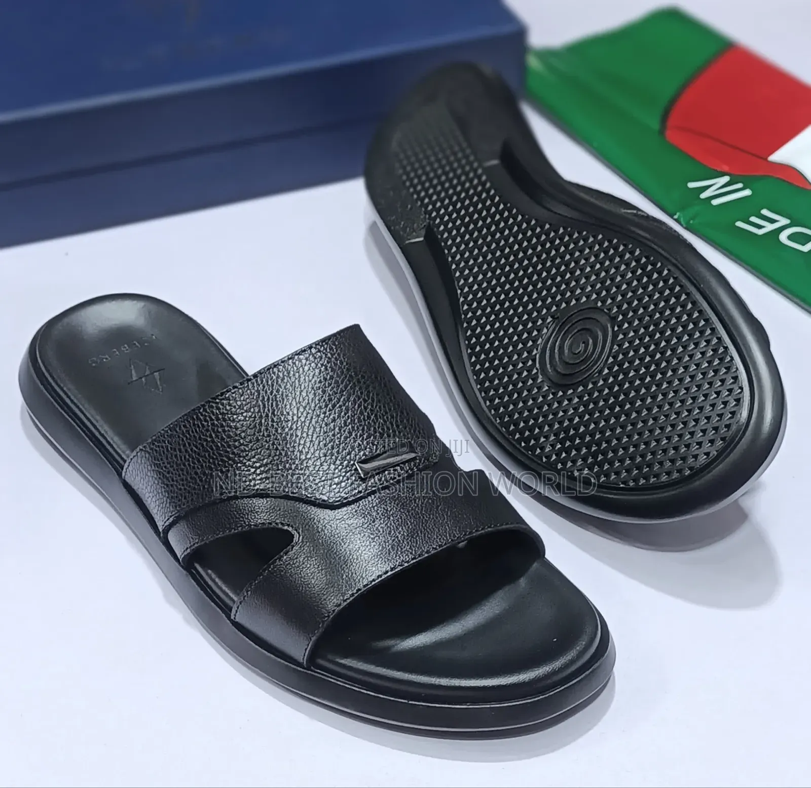 Black Italian Slippers
