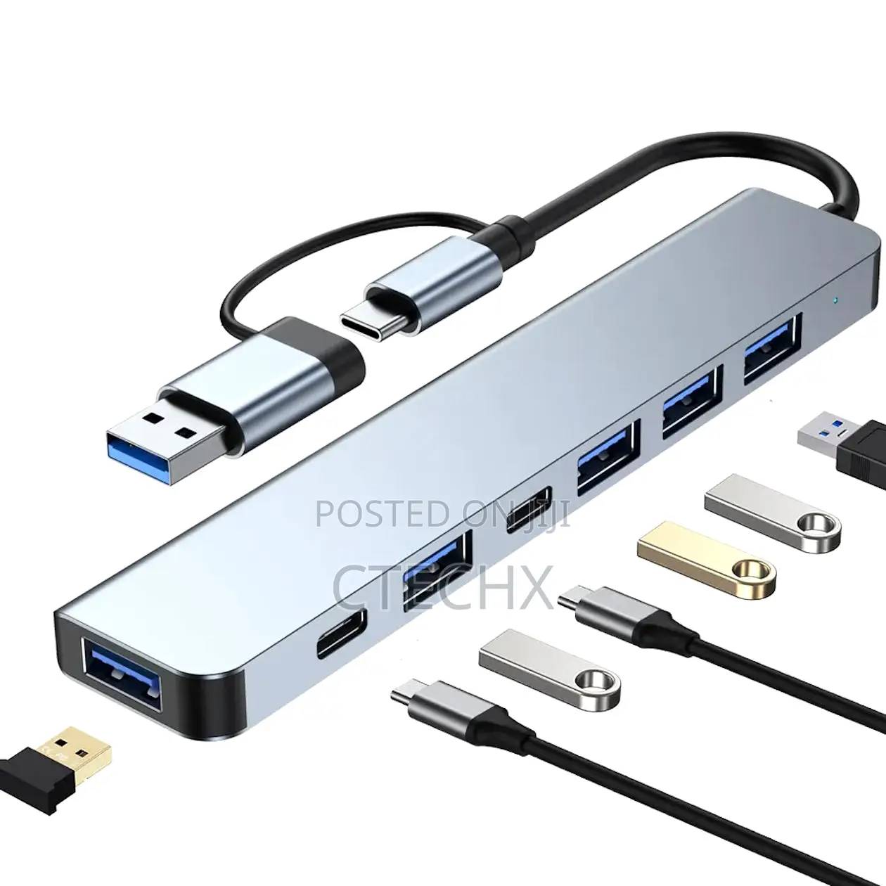 7 in 1 Multiport Usb-C Hub Splitter Adapter