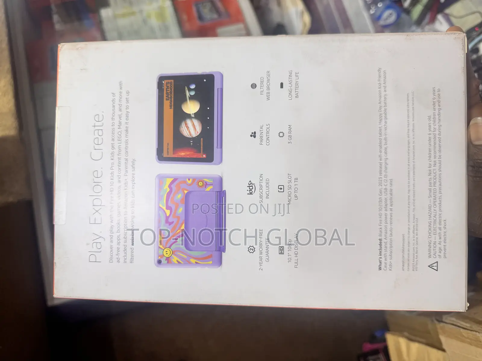 New Amazon Fire HD 10 Kids Pro 32 GB Black