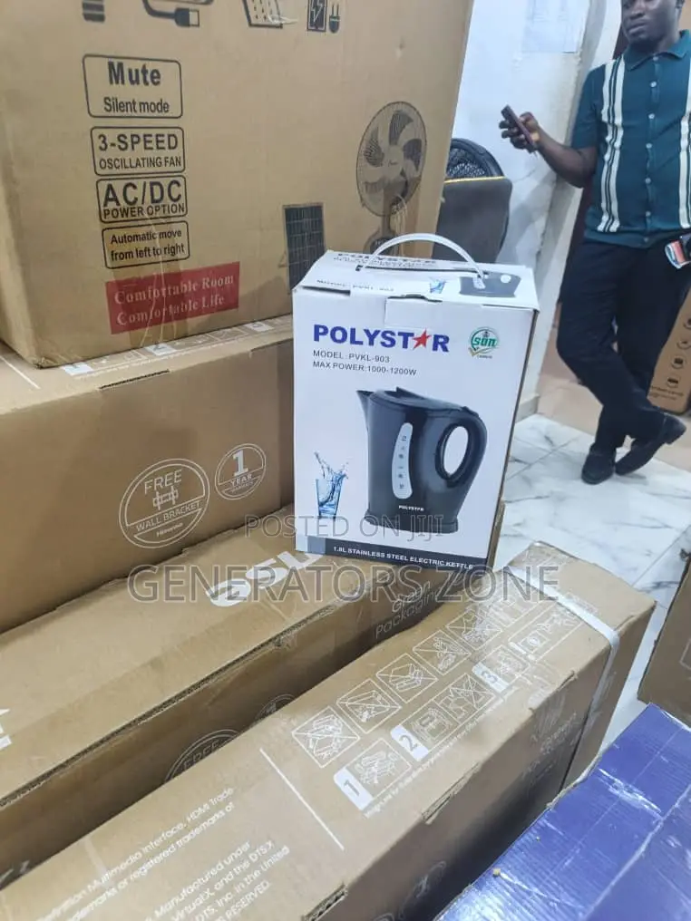 High-Speed Polystar Kettle – 1.8l Capacity | 1500w PVKL-903