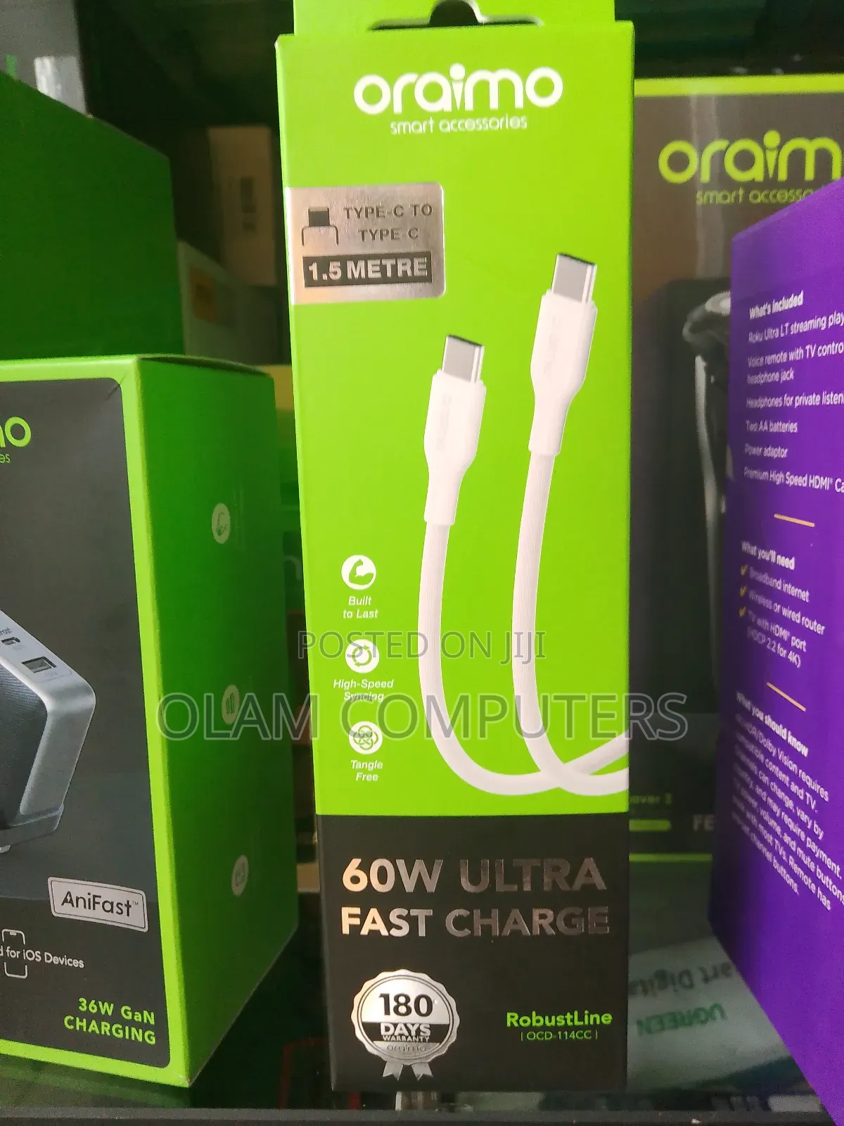 Oraimo 60w Ultra Fast Charge Cable