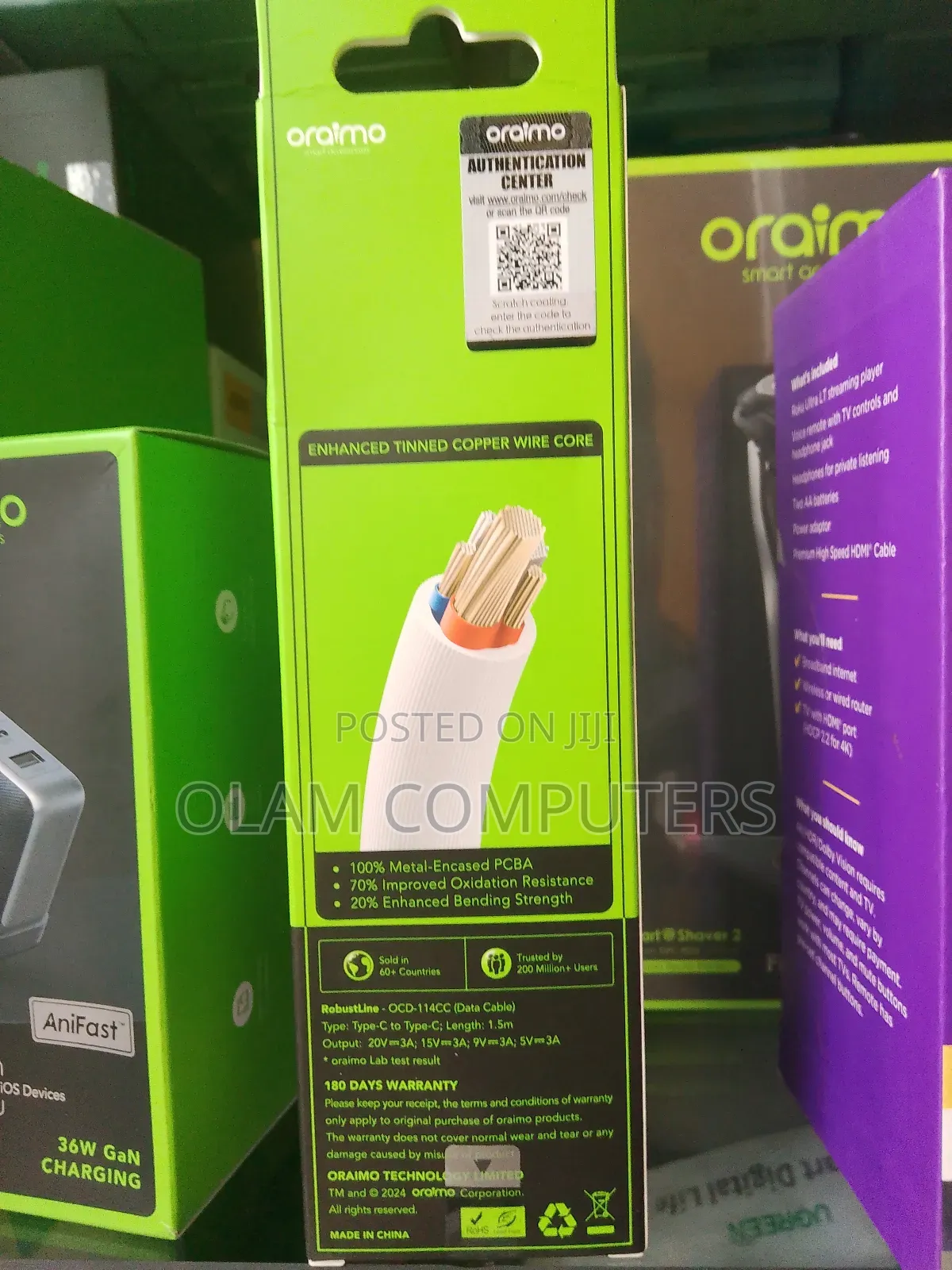 Oraimo 60w Ultra Fast Charge Cable