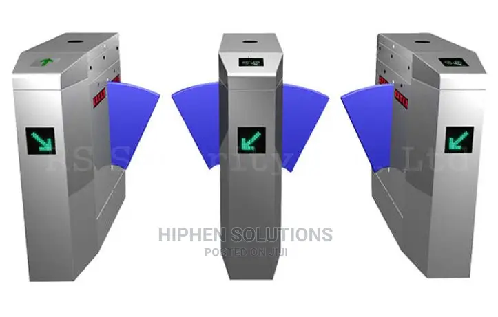 Stainless Steel Automatic Turnstiles Flap Gate Barrier Wide Lane