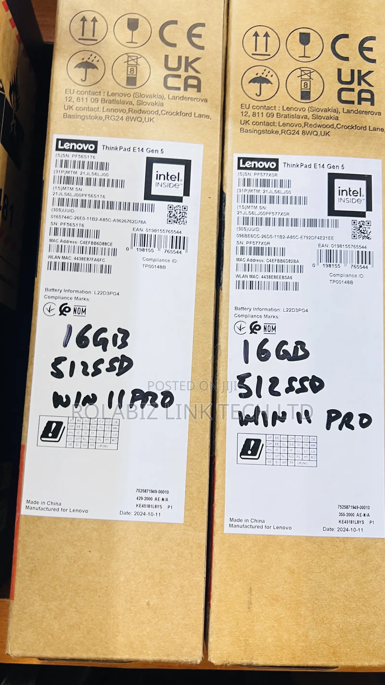 New Lenovo ThinkPad E14 Gen 5 16GB Intel Core i5 SSHD (Hybrid) 512GB