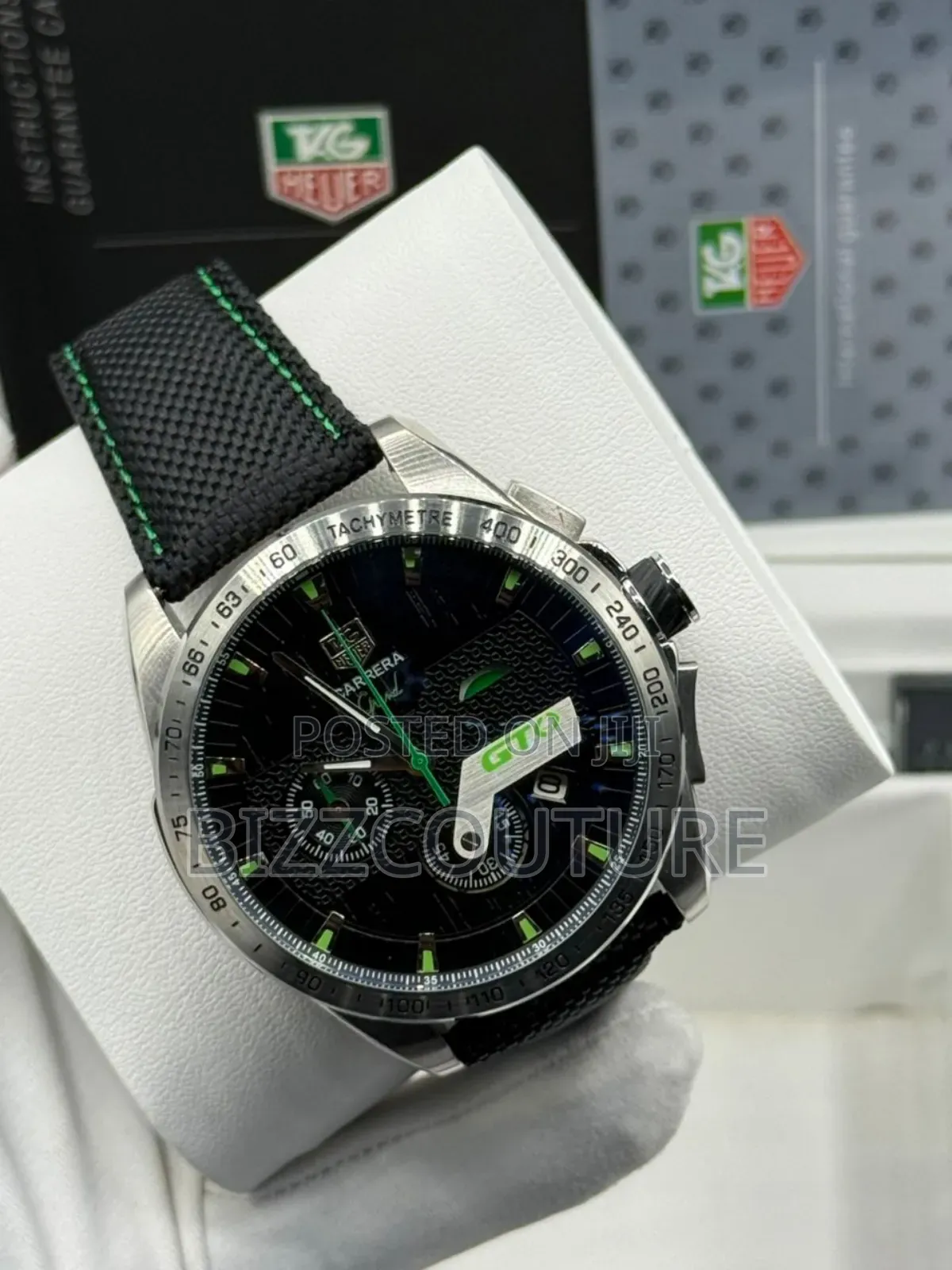 Original Tag Heuer Faux Leather Strap Watch In Store
