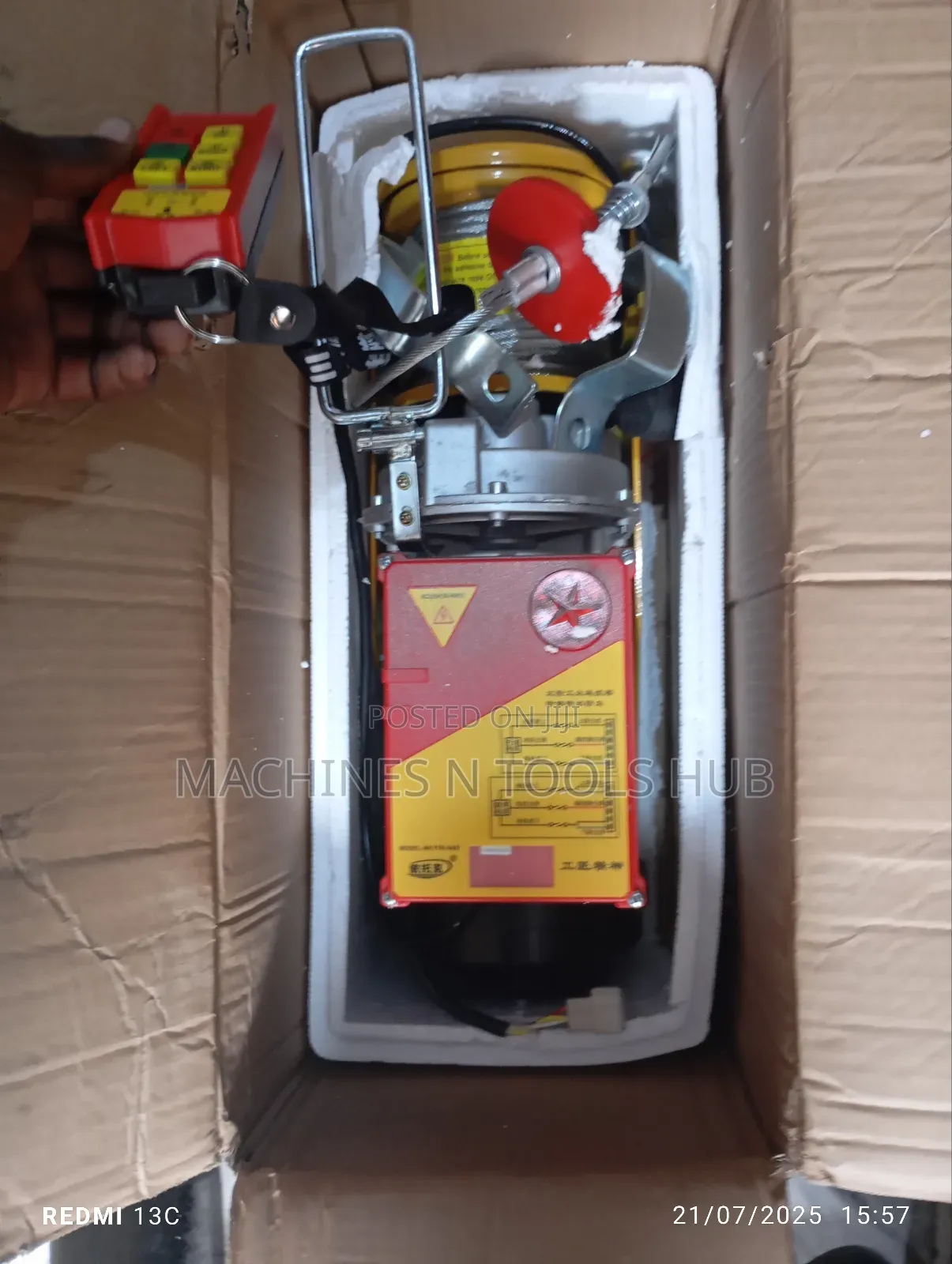 1000kg Cordless Electric Rope Hoist