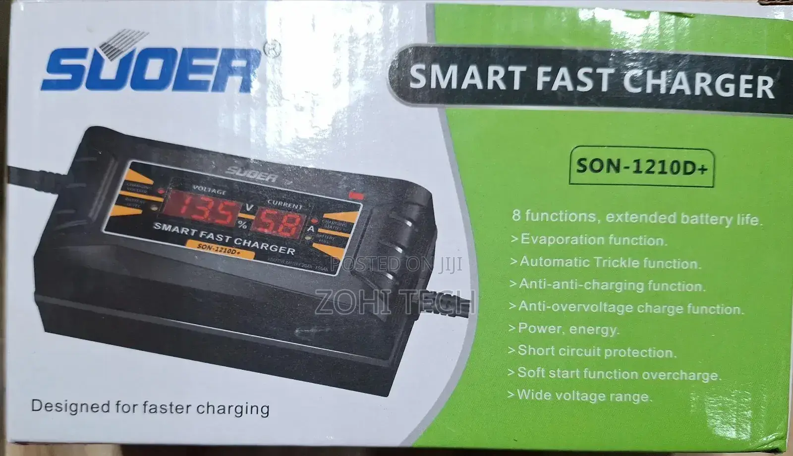 10a 12v Digital Battery Charger