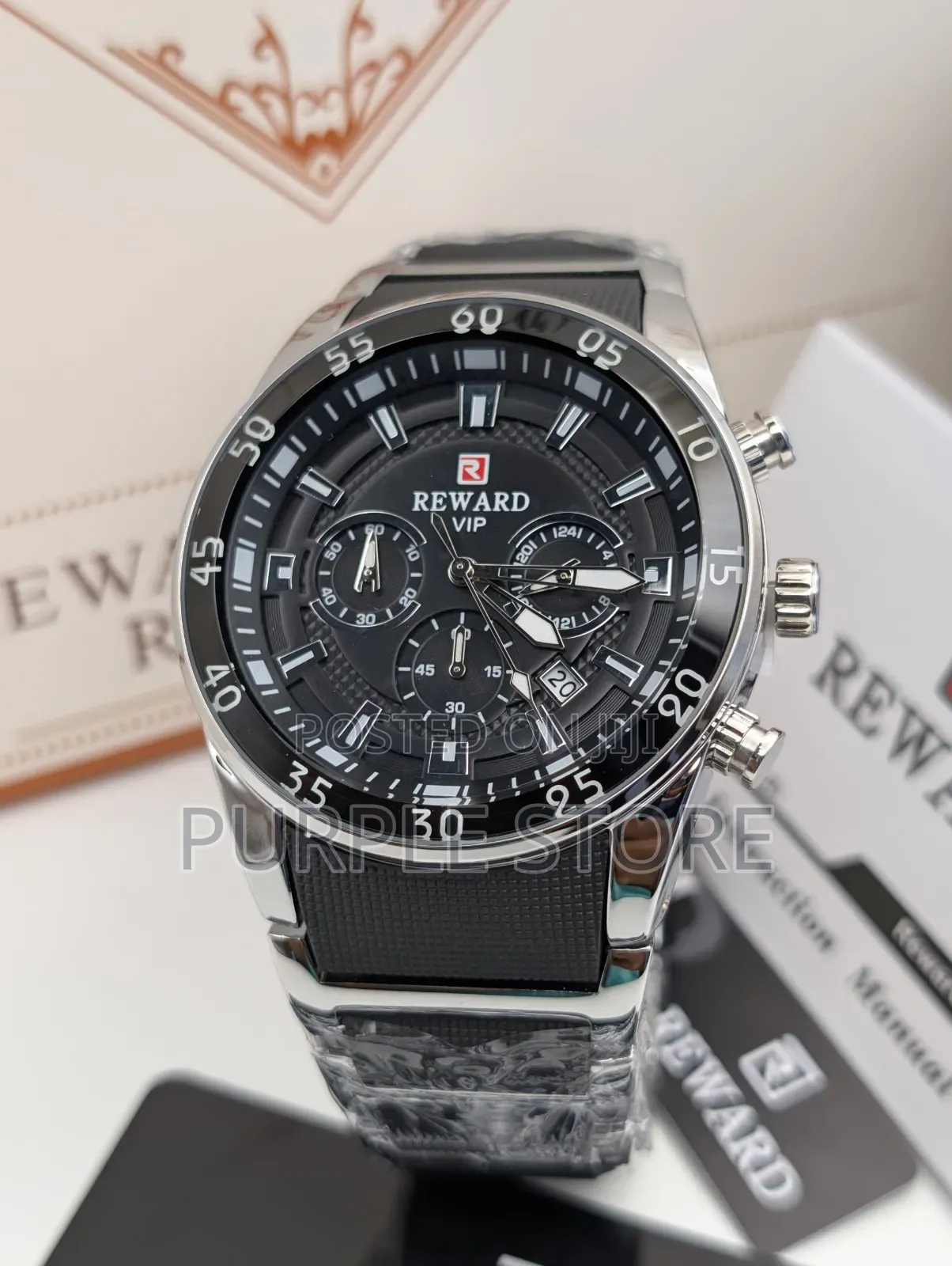 Rewardvip Solid Quality Functional. Chronograph. Watch. For Men.