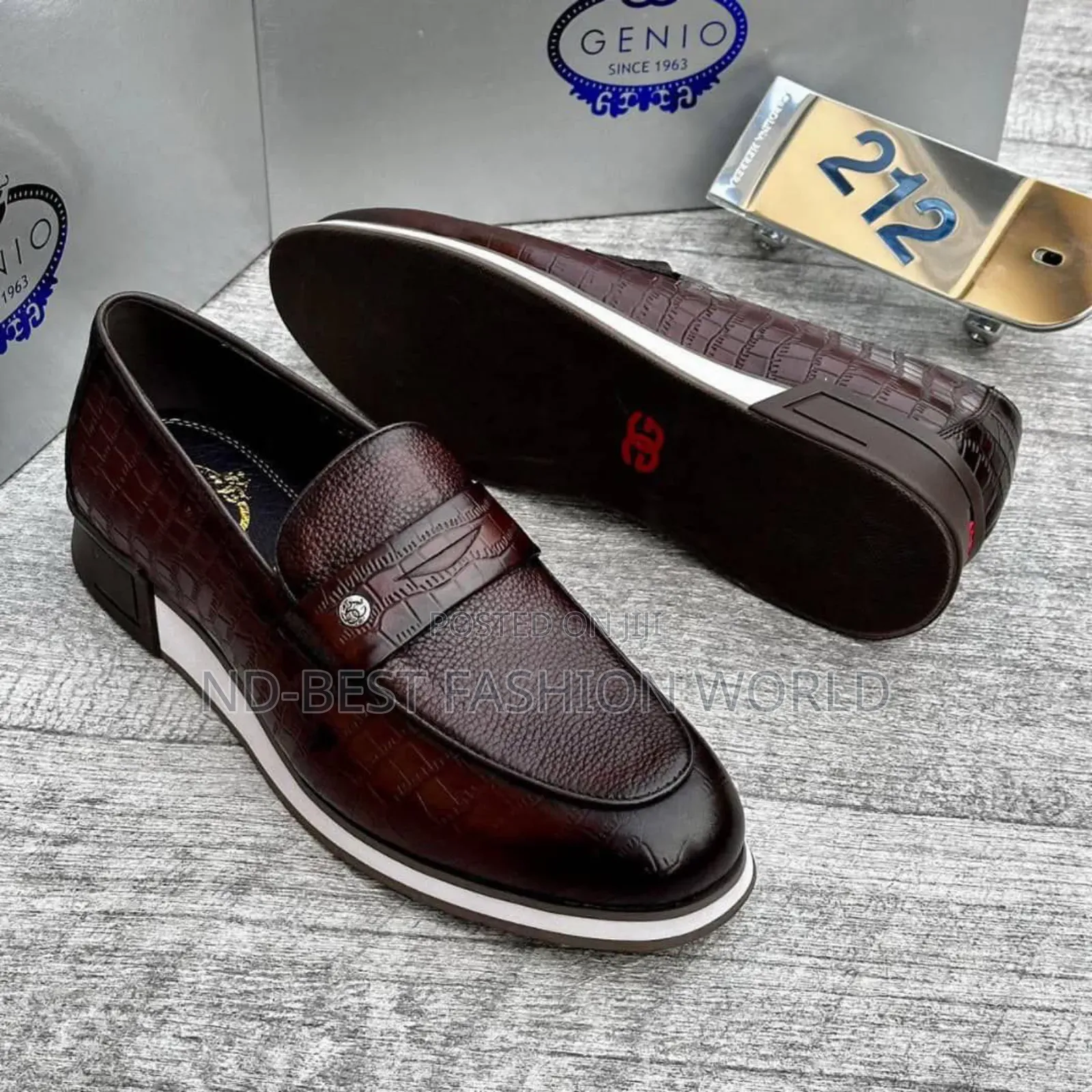 Genio Brawn Leather Shoe