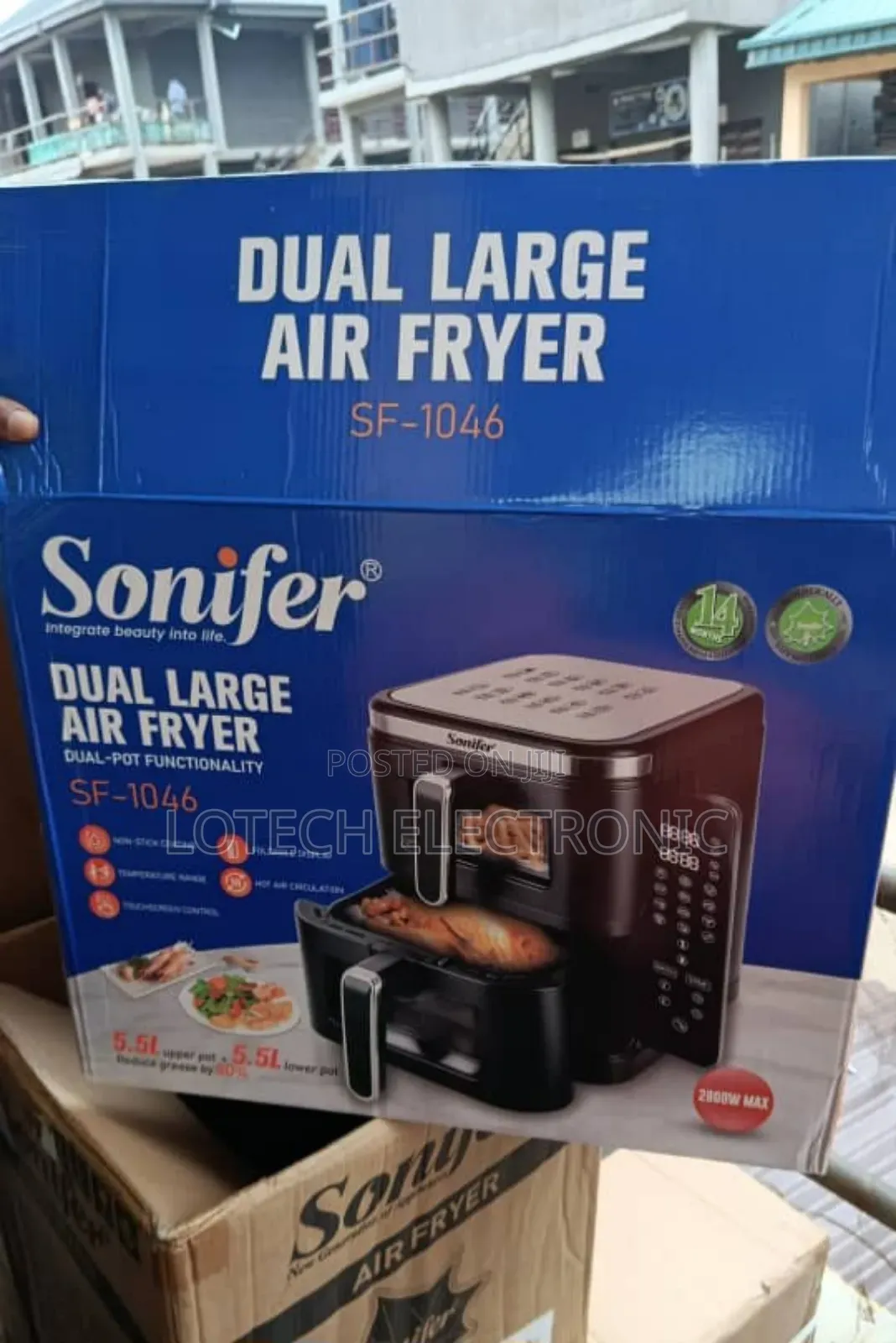 Sonifer Sf‐1046 Digital Air Fryer –5.5l Healthy Cooking