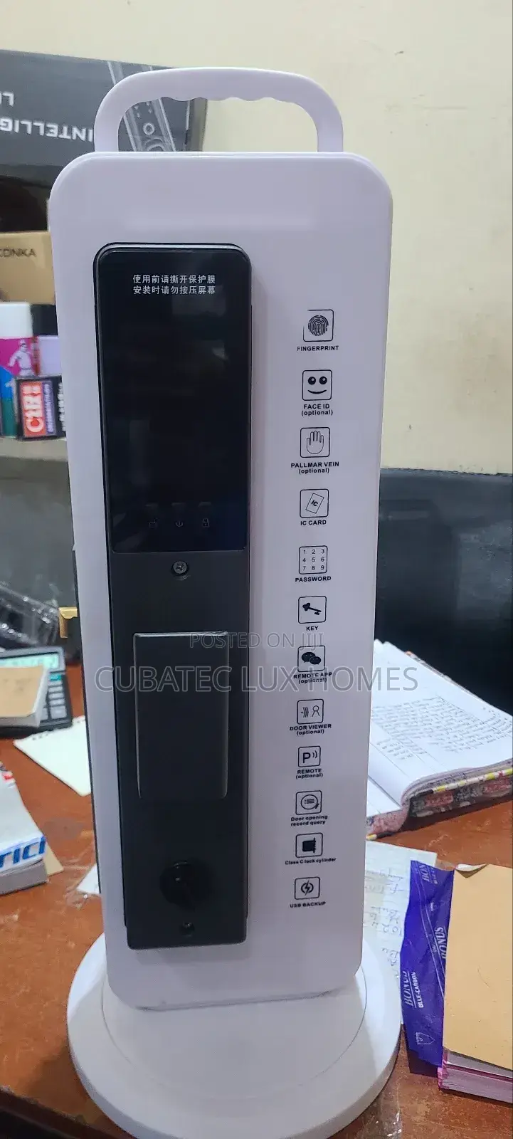 Automated Face I.D Fingerprint Smart Lock