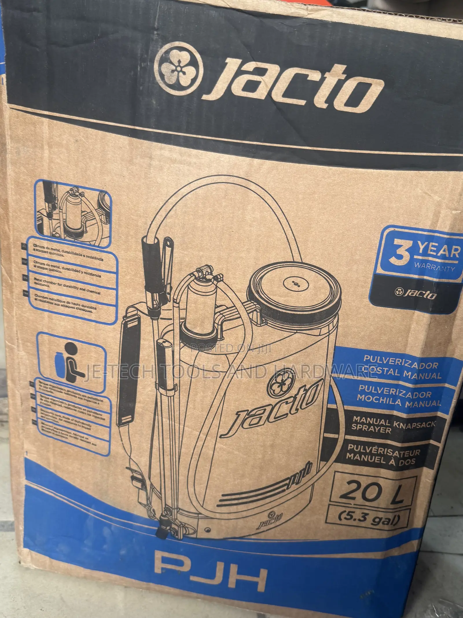 Manual Knapsack Sprayer Jacto Pjh 20l