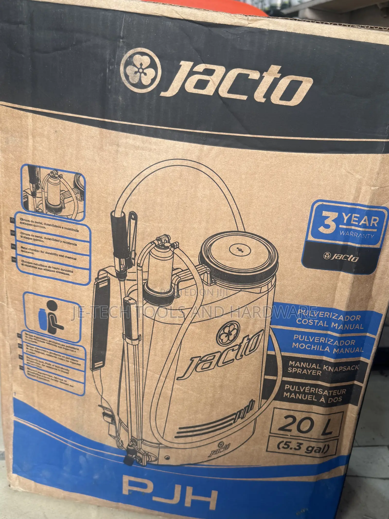 Manual Knapsack Sprayer Jacto Pjh 20l
