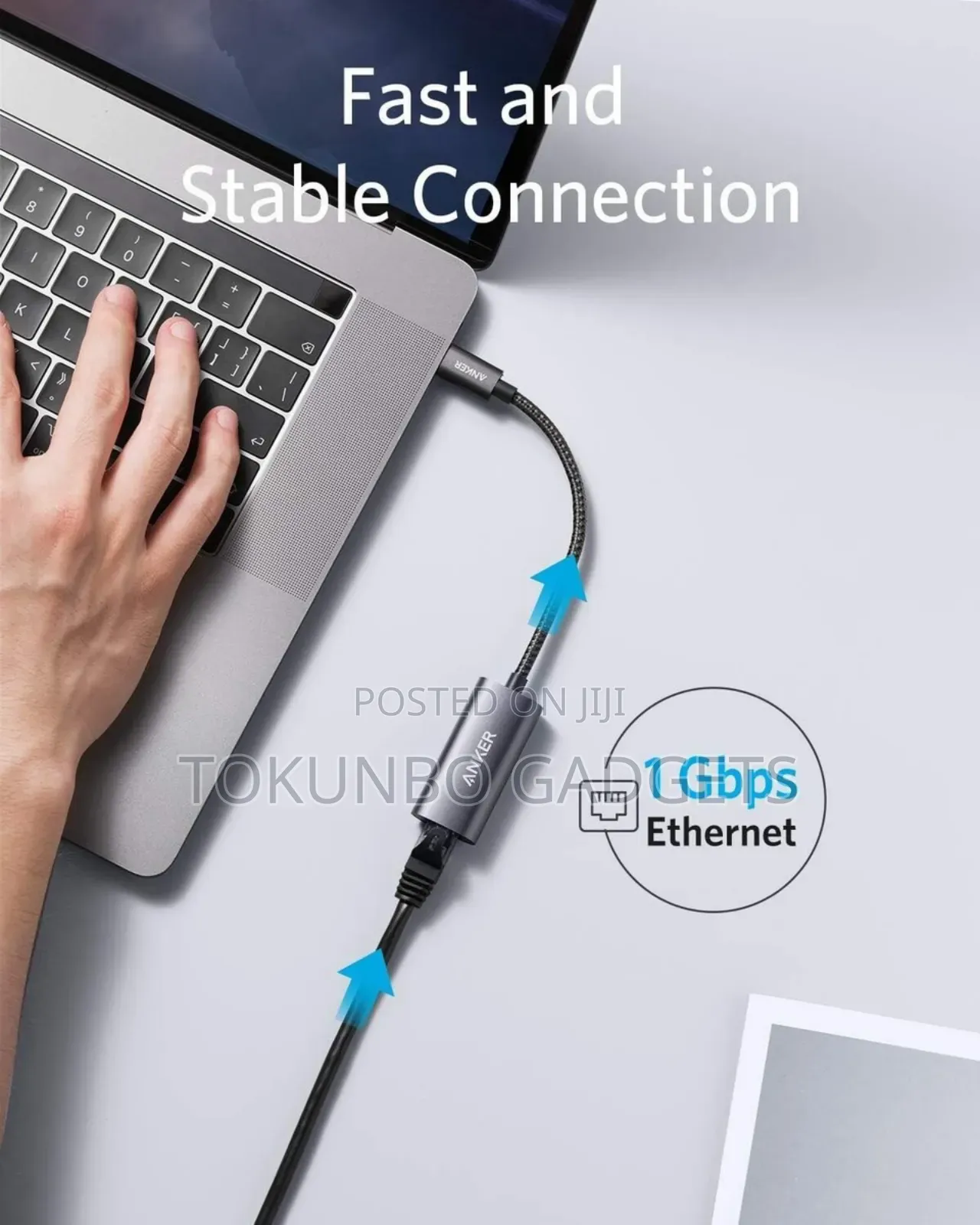Anker Usb C to Gigabit Ethernet Adapter - Aluminum Body