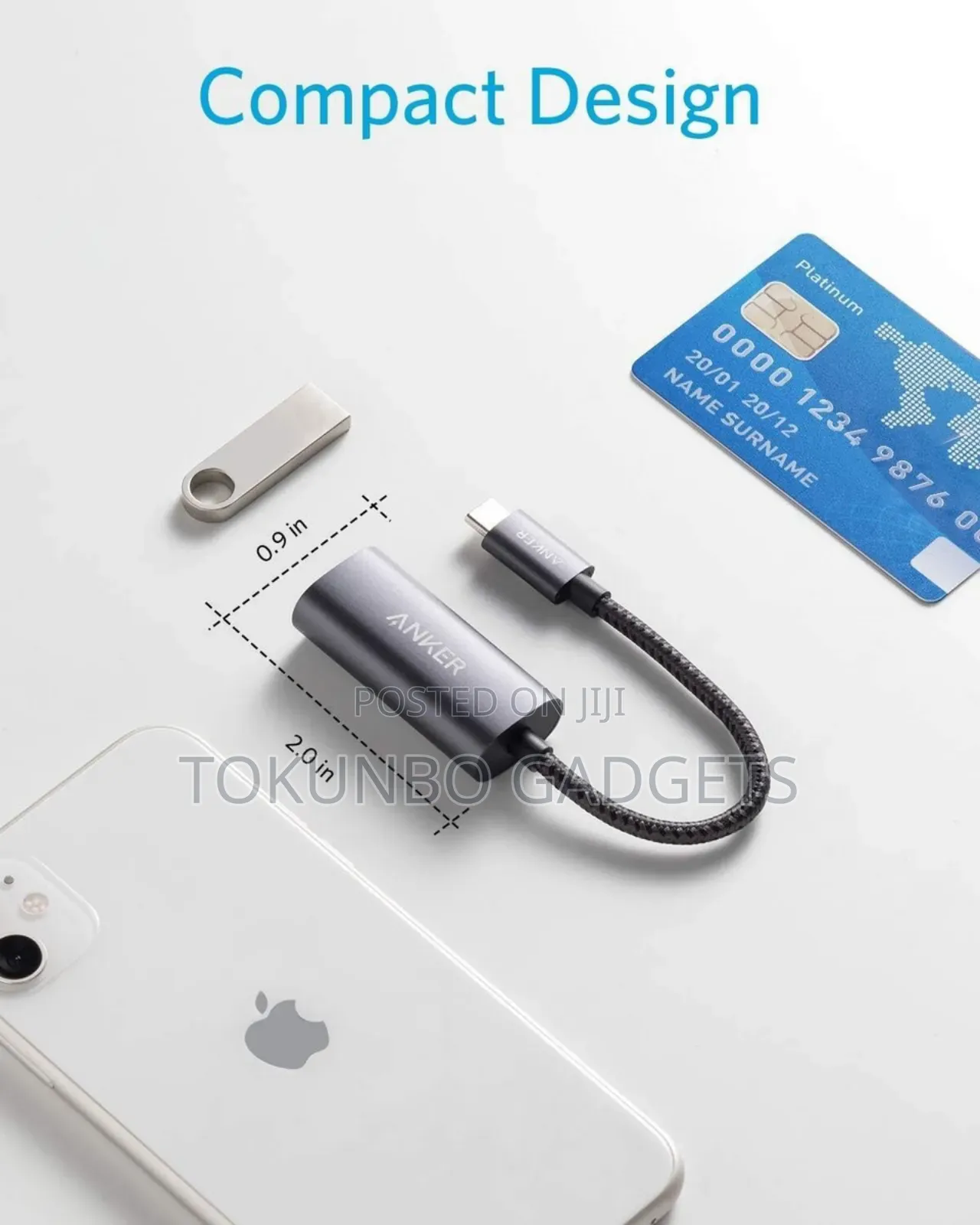 Anker Usb C to Gigabit Ethernet Adapter - Aluminum Body