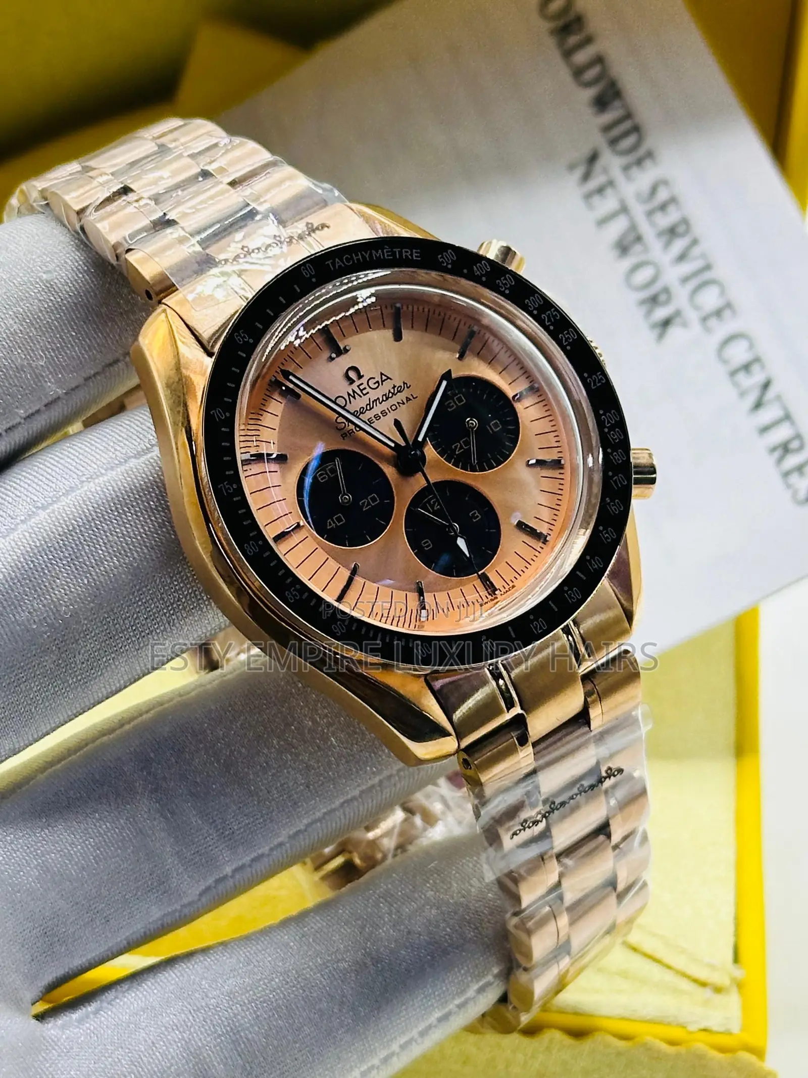 Omega Quality Luxury Men Chain Strap Wristwatch