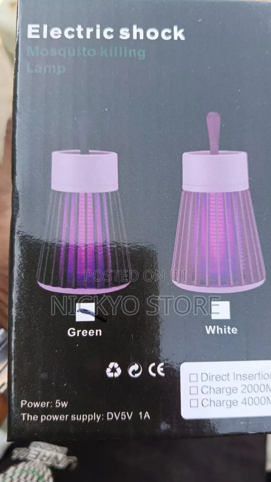 Electric Shock Mosquito Killing Lamp (Rechargeable)