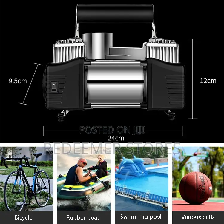 Tire Portable Air Pump(Double Cylinder)