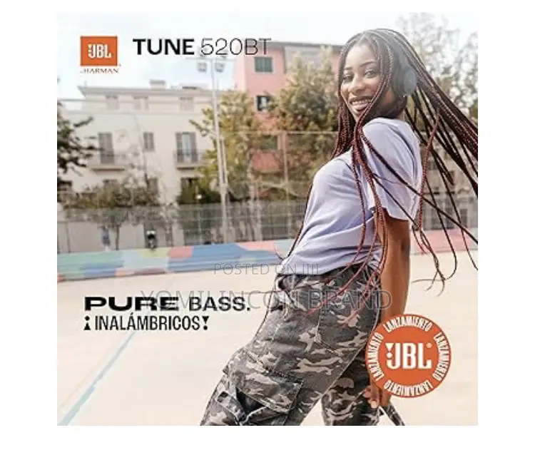 JBL Tune 520bt - Wireless on-Ear Headphones,