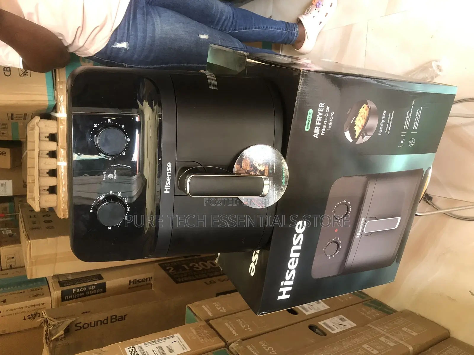 New Hisense Big 8 Liters Tank Air Fryer