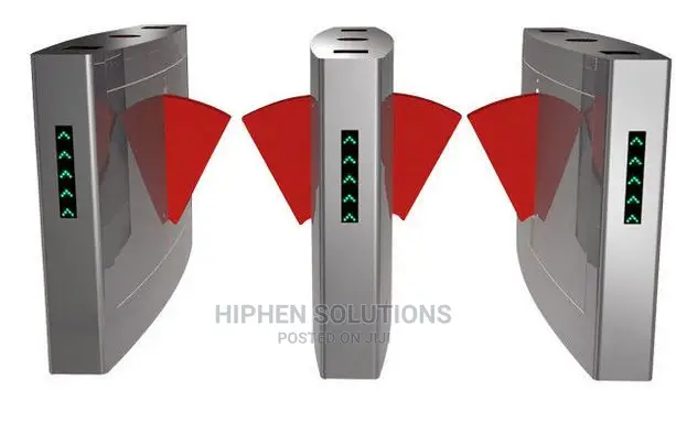 Retractable Turnstile Entry Systems Card Reader Flap Barrier Gate