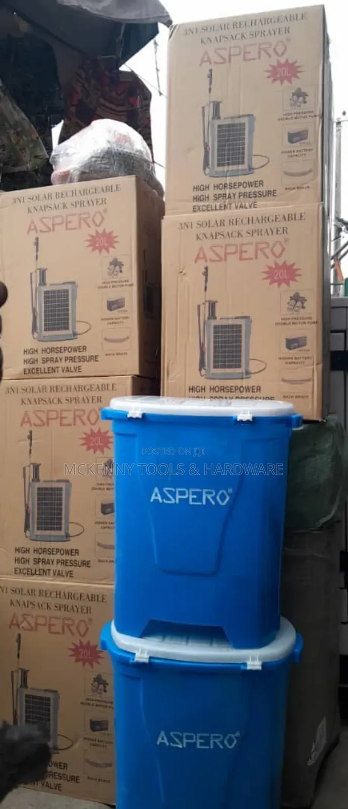 Aspero 3-in-1 Solar Rechargeable Knapsack Sprayer.