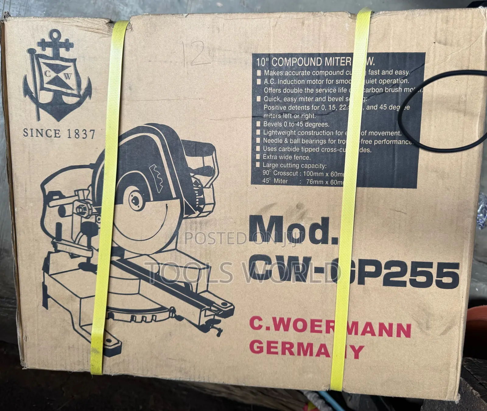 C.Woermann German 10” Miter Saw – Cut Like a Pro!