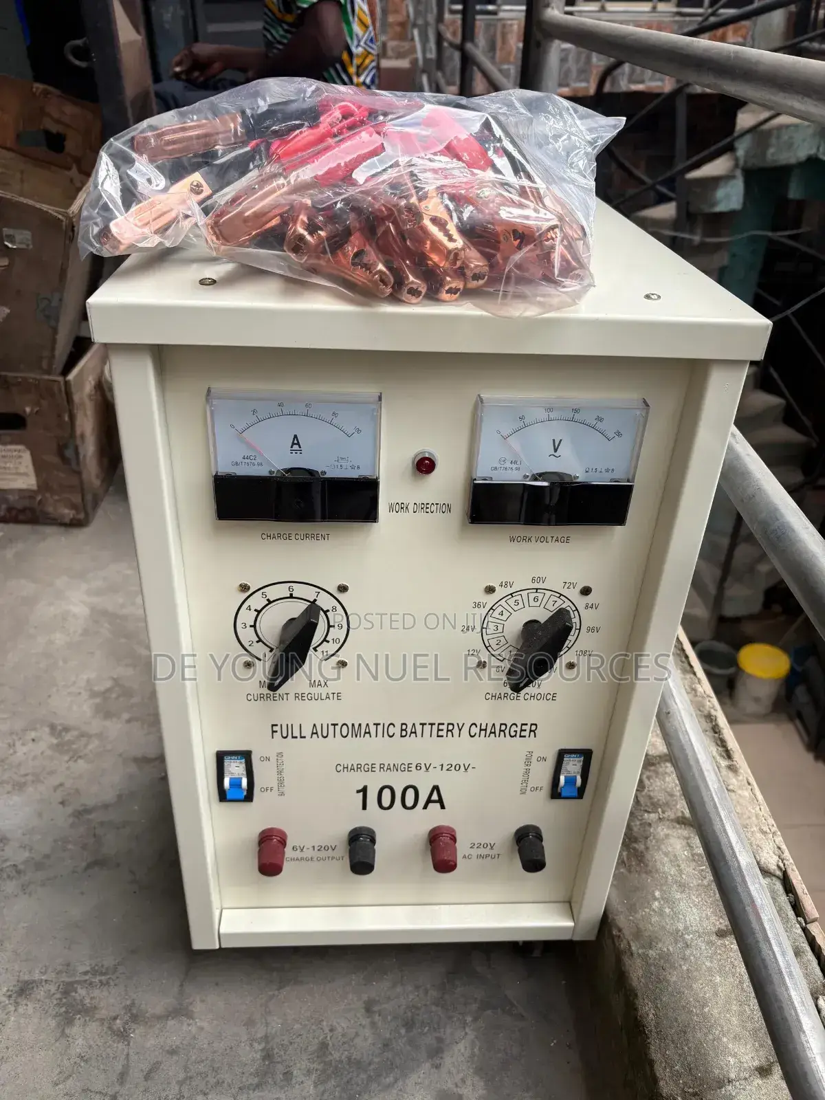 Full Automatic Industrial Battery Charger 100a/6-120v