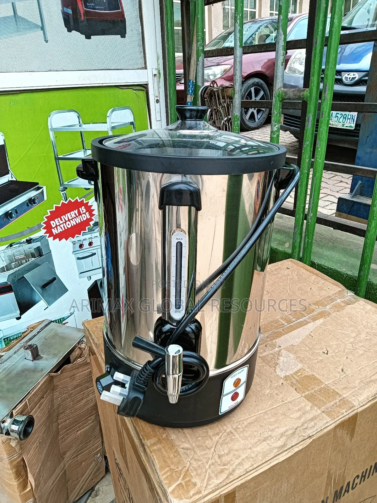 10 Litres Stainless Steel Electric Water Boiler