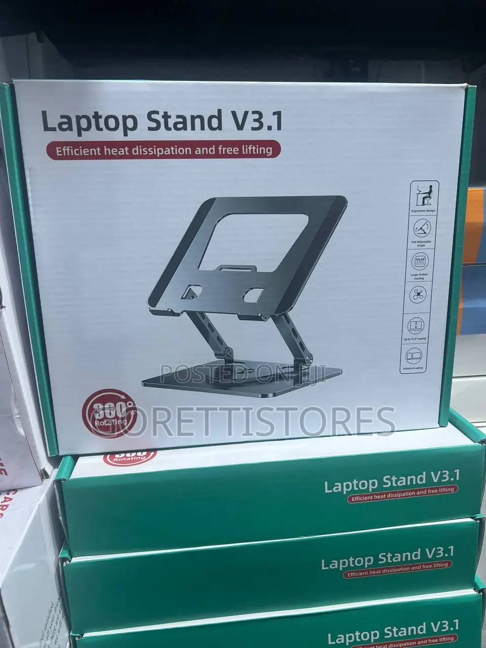 360 Degrees Steel Laptop Stand